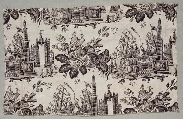 Fragment of Woodblock Printed Cotton