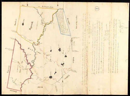 Plan of Groton, Pepperell and Shirley, made by Oliver Prescott, Jr., dated September, 1794.