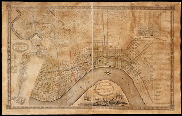 To General Andrew Jackson and his brave companions in arms on the 8th of Jany. 1815 this plan of the city of New Orleans is respectfully dedicated