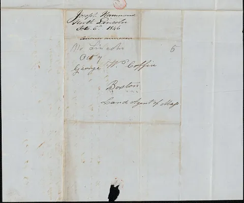 Joseph Hammond to George Coffin, 6 October 1846