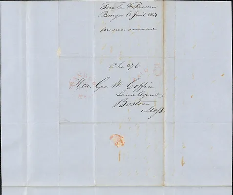 Towle and Parsons to George Coffin, 13 January 1847