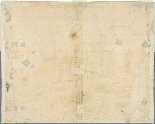 Sketches of Windows and Pilasters of the Attic Storey of the Collegio di Propaganda Fide (verso)