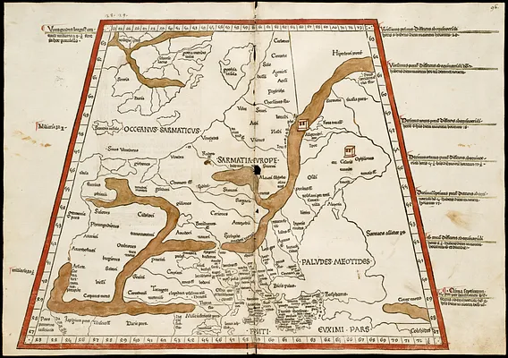 Octava Europe tabula continet Sarmatiam