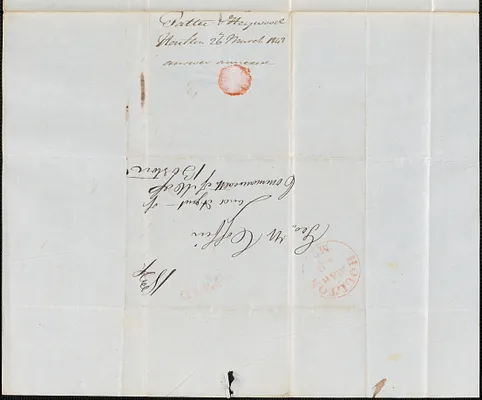 Patton & Heywood to George Coffin, 26 March 1843
