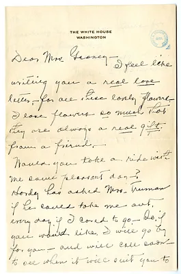 Letter from Madge Gates Wallace to Victoria Geaney