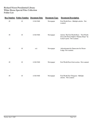 WHSF: Returned, 49-18