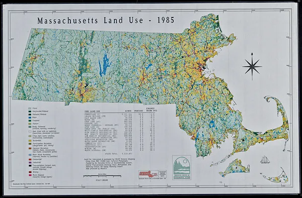 Massachusetts land use - 1985