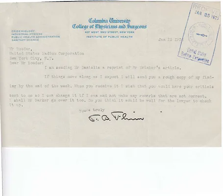 Letters Received to Mr. Roeder [A. Roeder], January 23, 1926