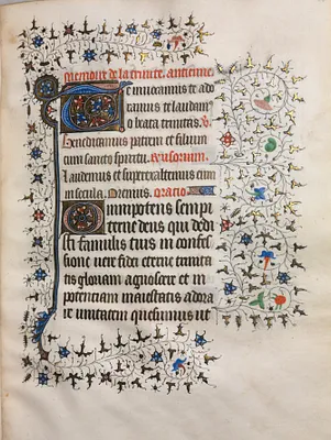 Book of Hours (Use of Paris): Decorated Initial