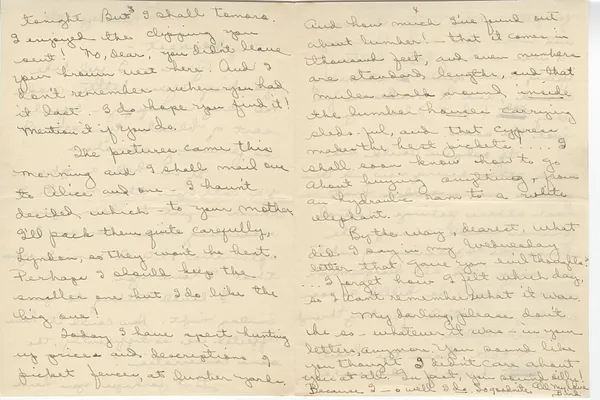 Letter from Lady Bird Taylor to Lyndon Johnson