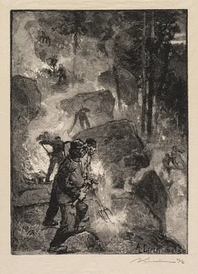 Fontainebleau Forest: Fern Burners (La Forêt de Fontainebleau: Les brûleurs de fougères)