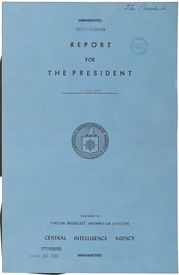 Report, Foreign Radio Reactions to President Truman's Address of 29 March