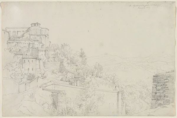 Saint Agostino from Bulagajo, Perugia (San Agostino dalla parte del Bulagajo, Perugia)