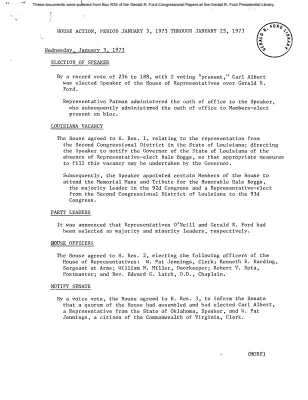 White House Leadership Meeting, 1/26/73