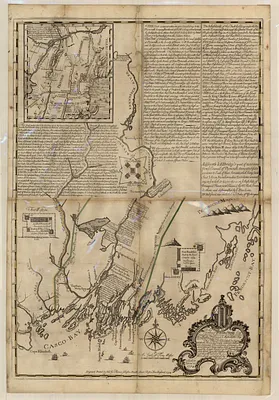This plan of Kennebeck & Sagadahock Rivers & country adjacent