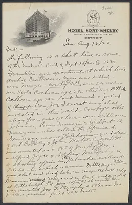 Sacco-Vanzetti Case Records, 1920-1928. Defense Papers. Western Mob: Doyle to Moore, August 13, 1922. Box 5, Folder 7, Harvard Law School Library, Historical & Special Collections