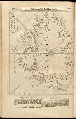 A large draft of the island Antegua