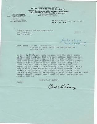 Letters Received, May 29, 1930