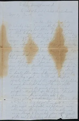 Letter from William Jubb, Lookout Mountain, Tennessee, to Thomas Jubb, West Chelmsford, Mass., January 1, 1864