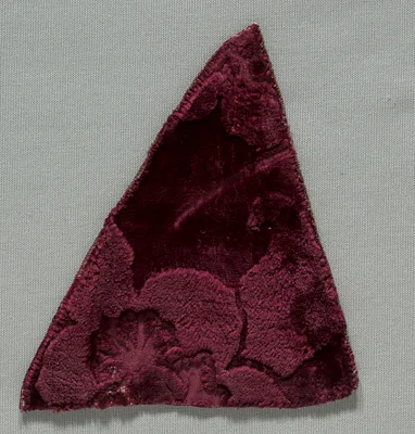 Two Velvet Fragments Sewn Together