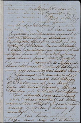 Incomplete letter to Debora Weston, July 22nd / '57