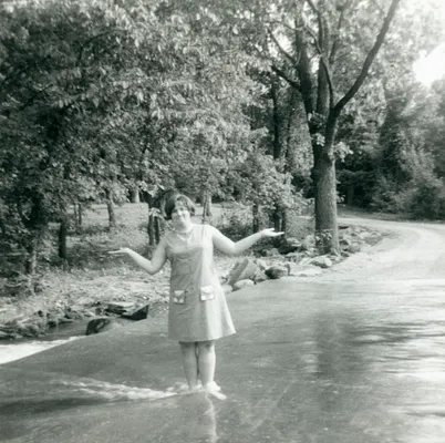 Woman in Shallow Water, Charles City, 1969