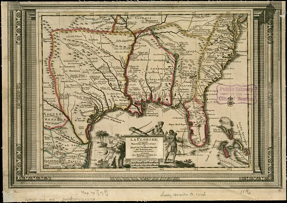La Floride, suivant les nouvelles observations de Messrs. de l'Academie des Sciences, etc