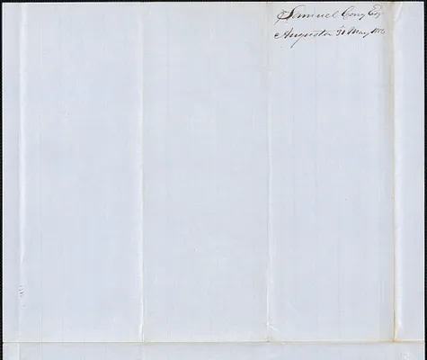 Samuel Cony to George Coffin,  31 May 1850