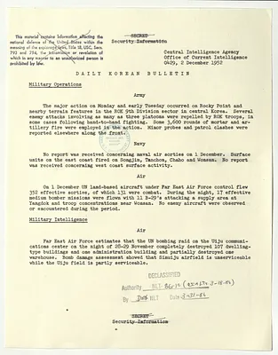 Memorandum, Daily Korean Bulletin