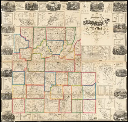 A topographical map of Steuben Co., New York