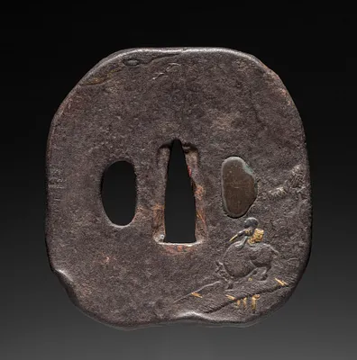 Sword Guard (Tsuba) with Oxherd