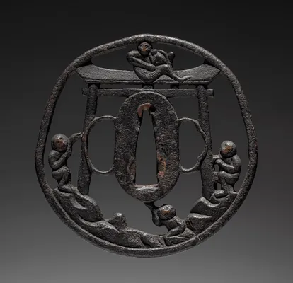Sword Guard (Tsuba) with Hiyoshi Taisha