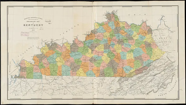 Preliminary map of Kentucky