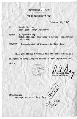 Memo from H. Spencer May
