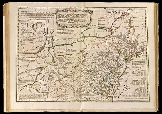 A general map of the middle British colonies in America