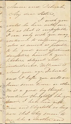 Letter from Maria Weston Chapman to Anne Warren Weston and Debora Weston, [1825-1828]