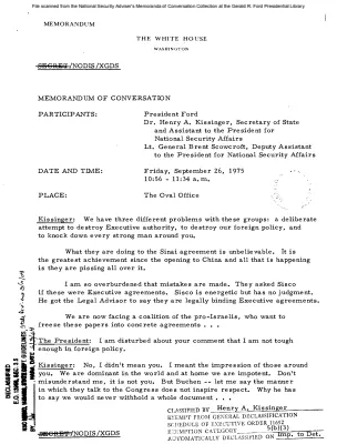September 26, 1975 - Ford, Kissinger