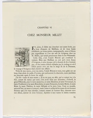 Frédéric Mistral: Mémoires et Recits by Frédéric Mistral: woman and man on horse (page 65)