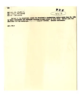 Cross Reference Memorandum