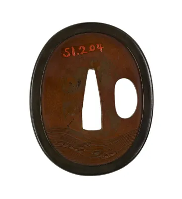 Tsuba with Kamatari with the Jewel