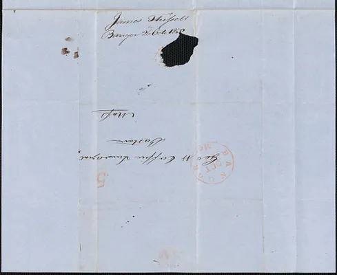 James Thissell to George Coffin, 26 October 1850