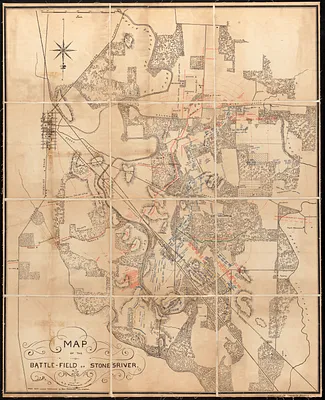 Map of the battle-field of Stone's-River