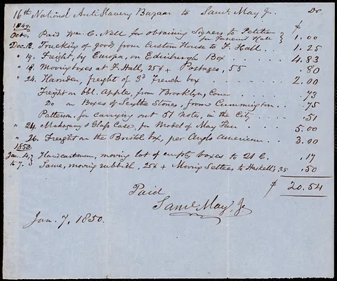 16th National Anti-Slavery Bazaar to Samuel May Jr., 1849