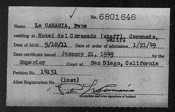La Canaria, Pete - 1949