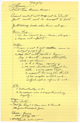 Thursday, April 29, 1971, Press Conference