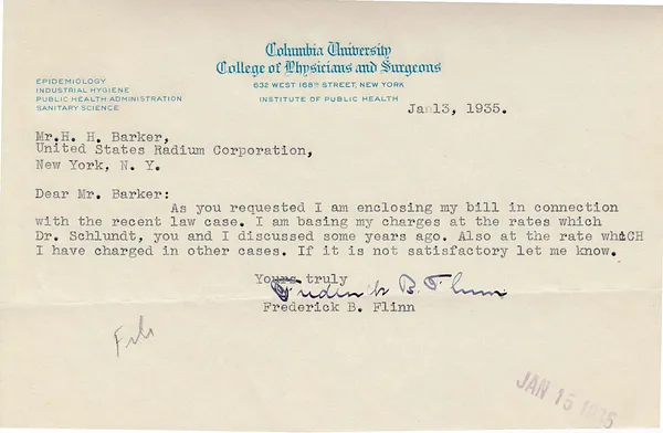 Letters Received to H.H. Barker, January 13, 1935