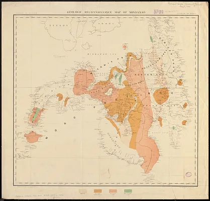 Geologic reconnaissance map of Mindanao