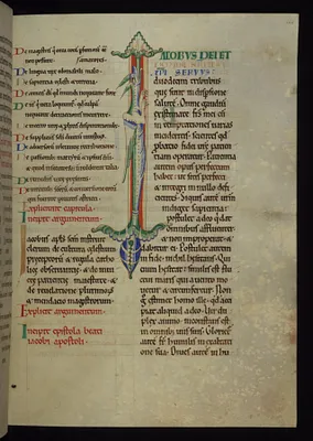 Initial ""I"" (Iacobus Dei)
