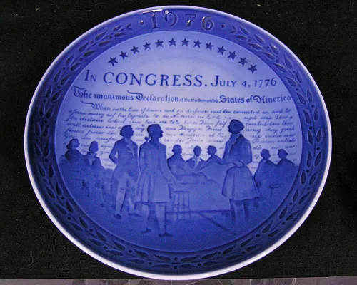 U.S. Bicentennial Commemorative Plate