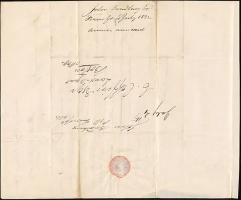 John Bradbury to George Coffin, 4 July 1832